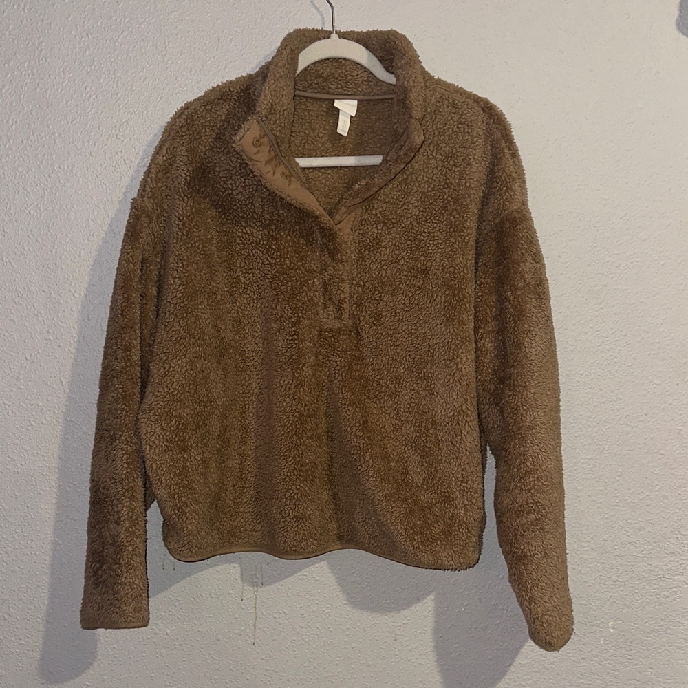 H&M Cozy Brown Teddy Jacket